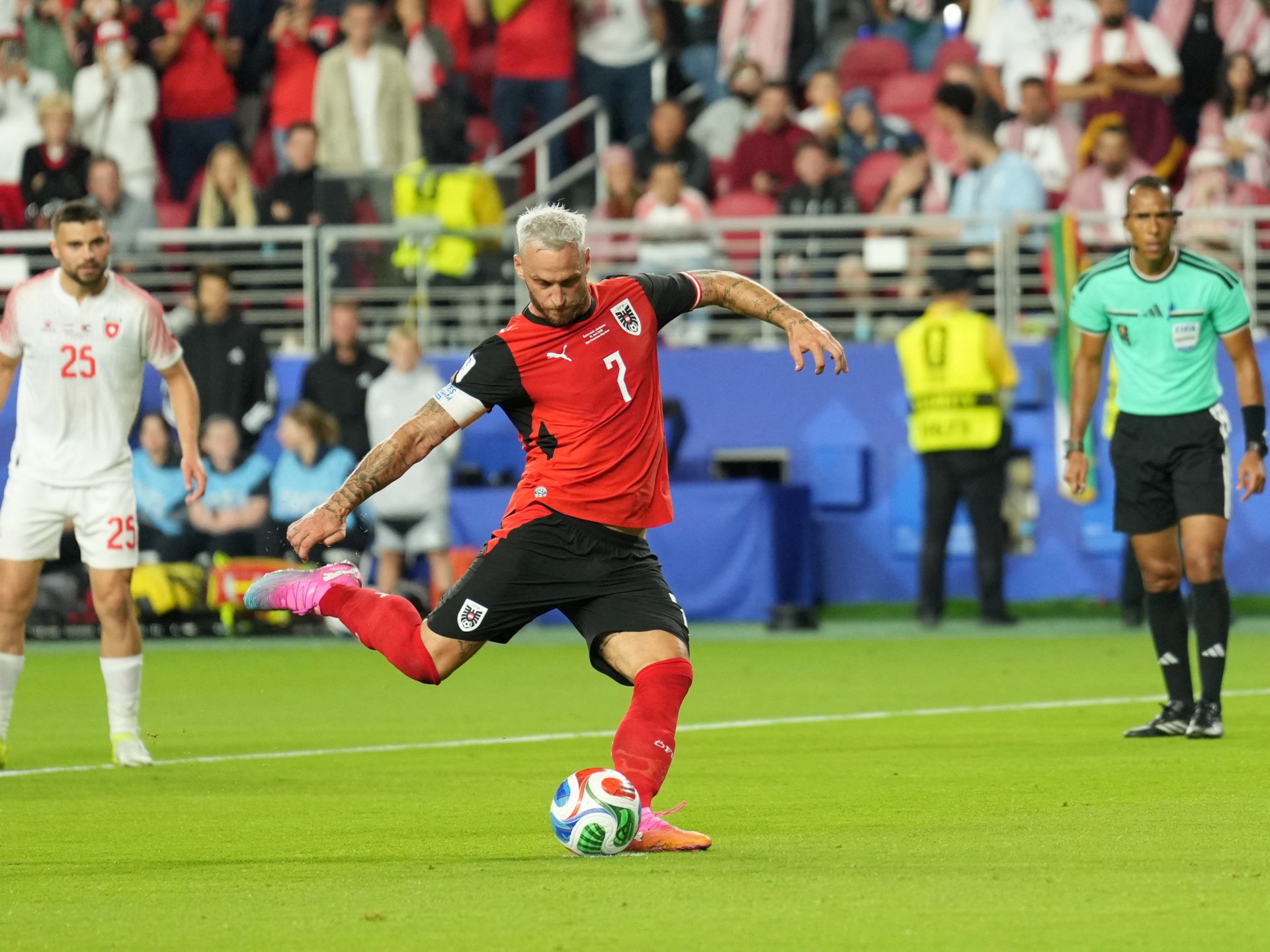 Austria beats Jordan 3-1 in World Cup opener