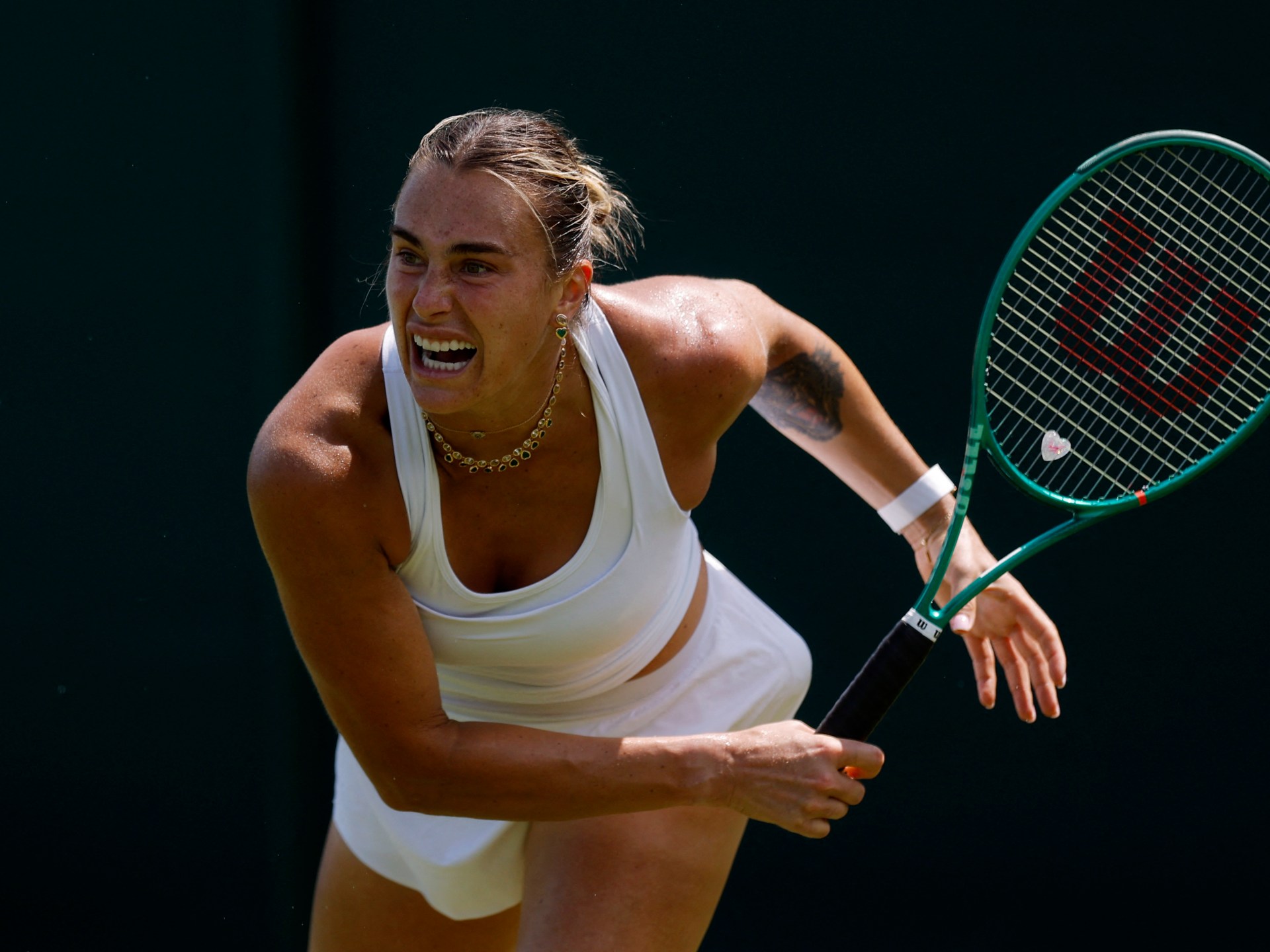 Belarusian tennis player Sabalenka defends Wimbledon protest stance on behalf of struggling players