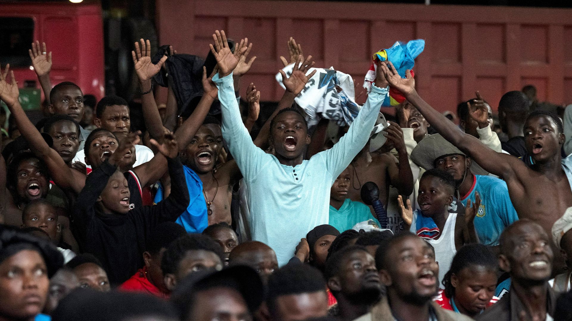 DRC Fans Celebrate Reaching World Cup Knockout Stage