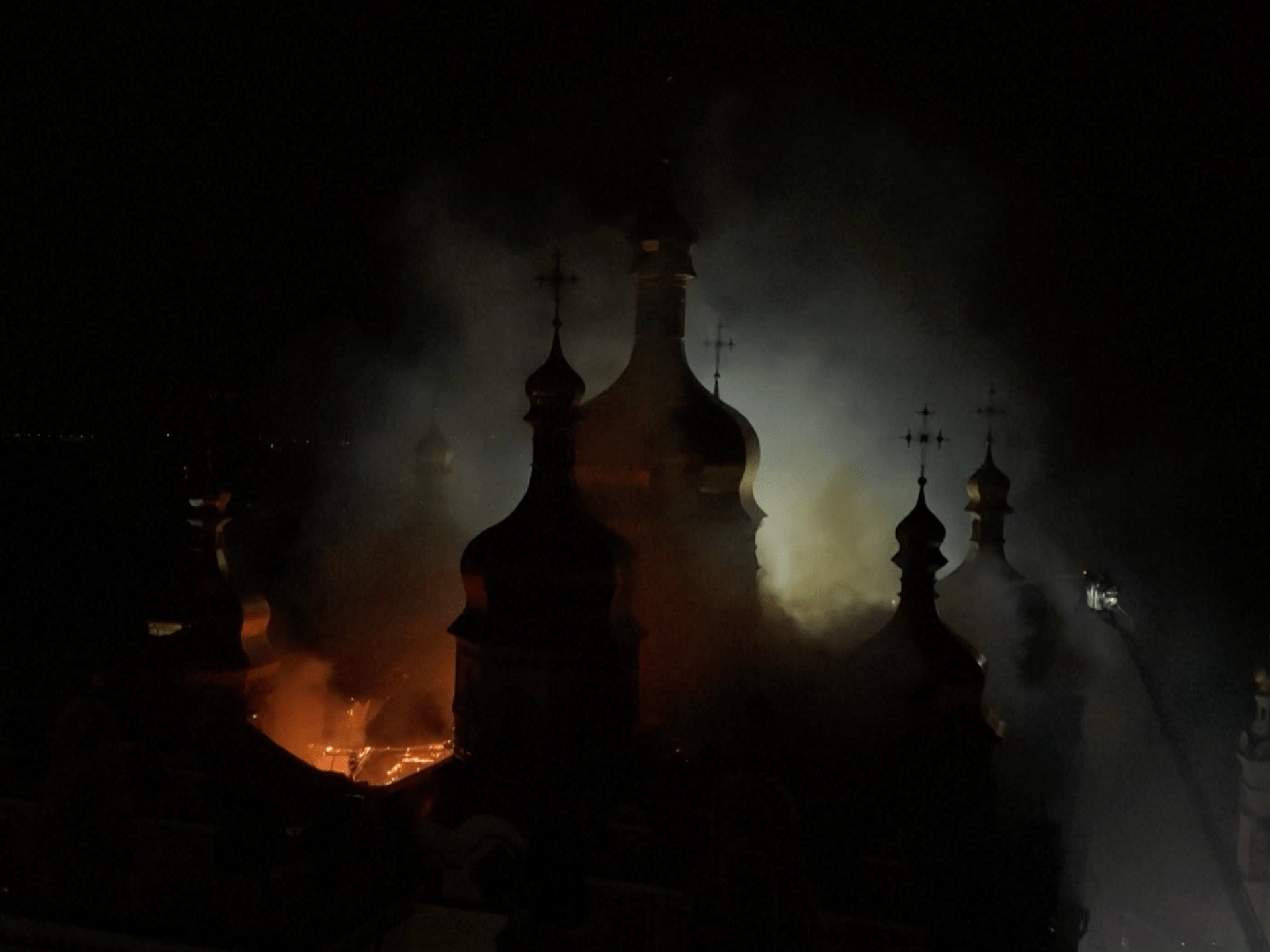 Kyiv Monastery Damaged in Russian Air Attack