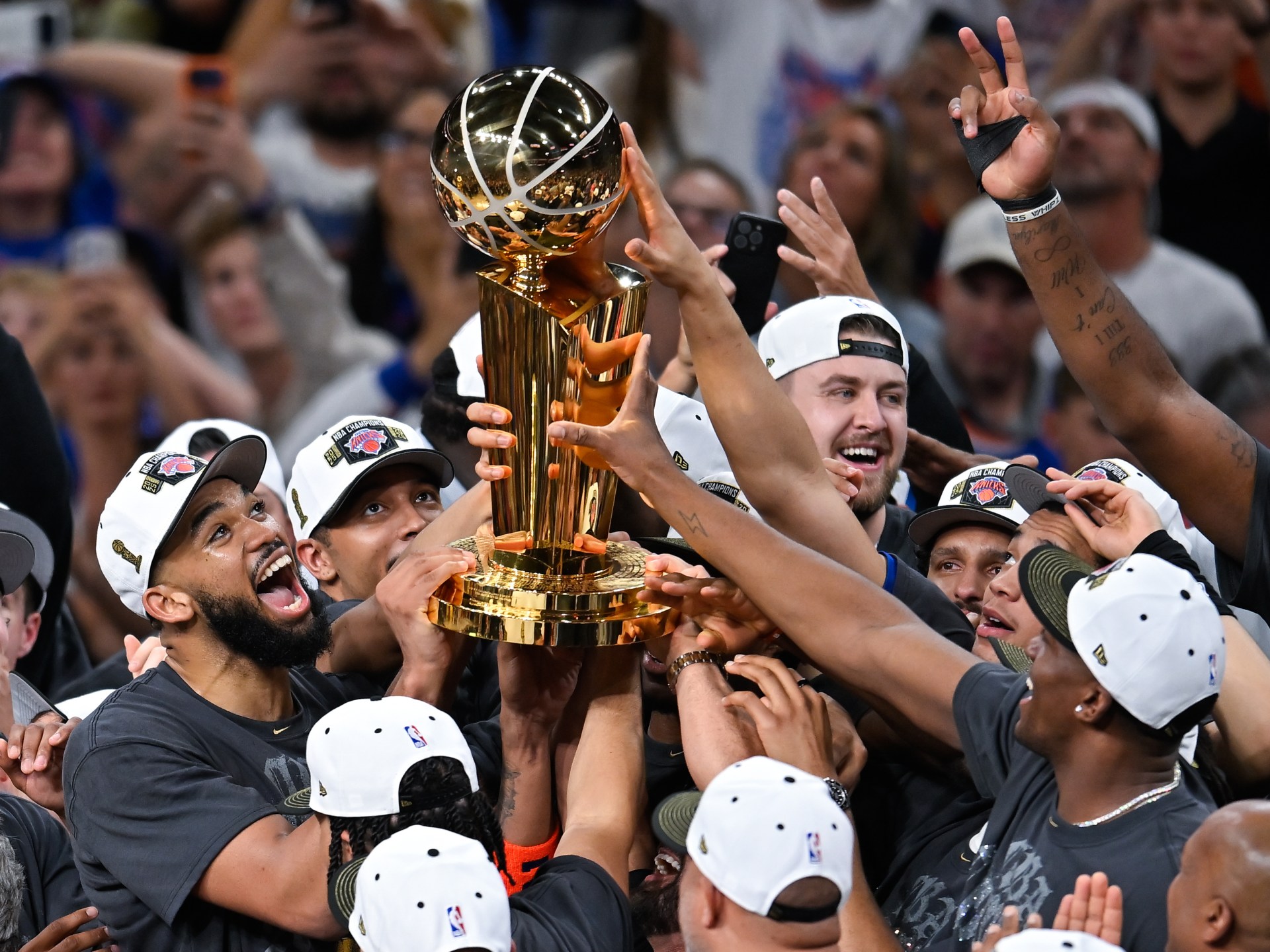 New York Knicks win first NBA championship in 53 years tonight