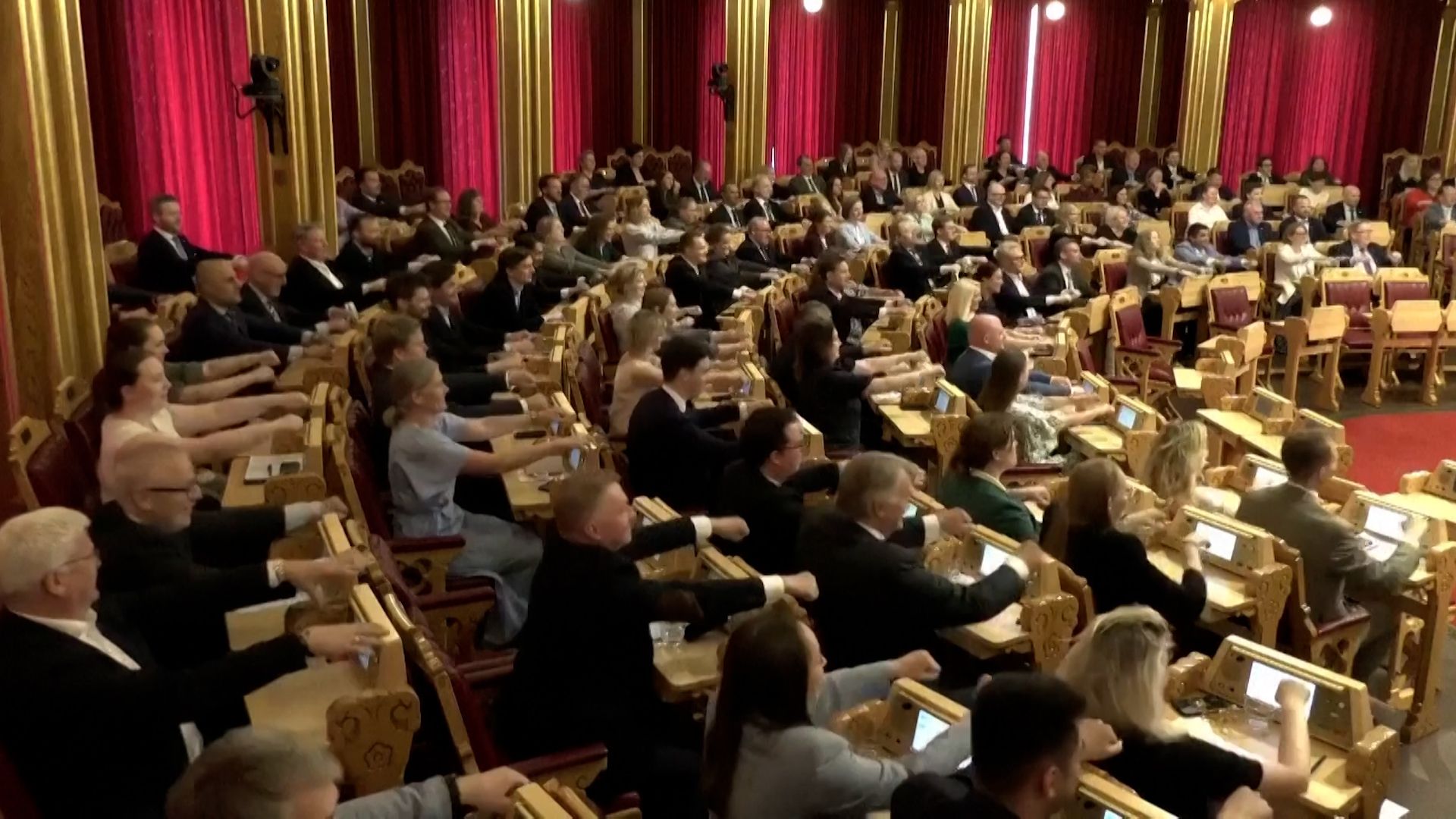 Norwegian MPs Participate in Viral World Cup Viking Row Trend
