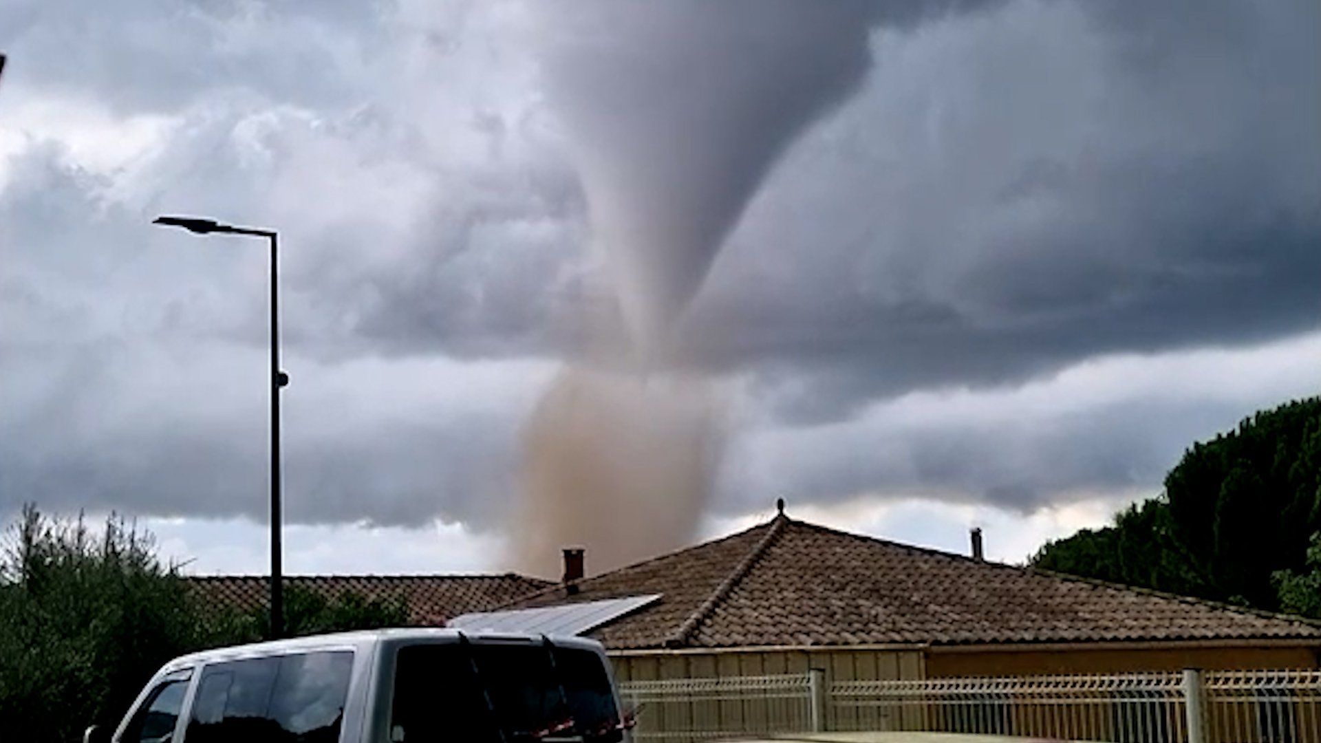 Tornado strikes near Carcassonne in southern France causing damage and injuries
